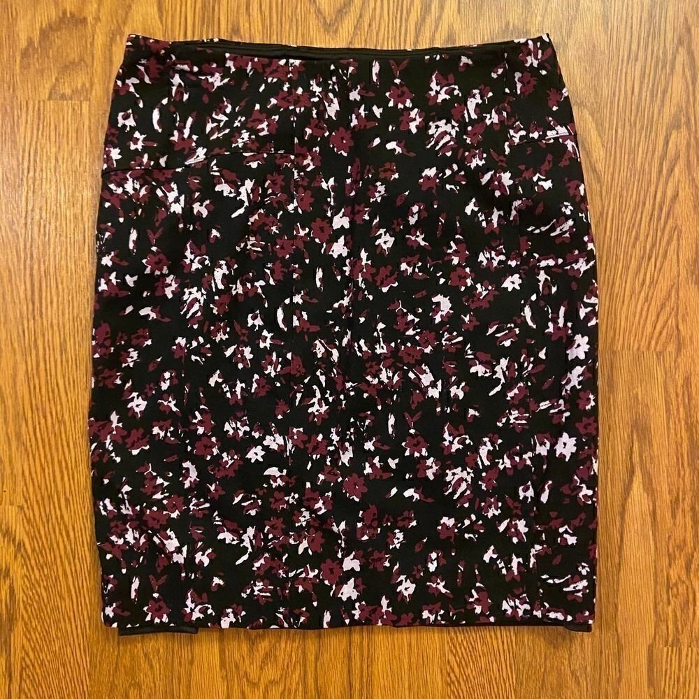 Lysse Black & Purple Charity Pencil Skirt Medium